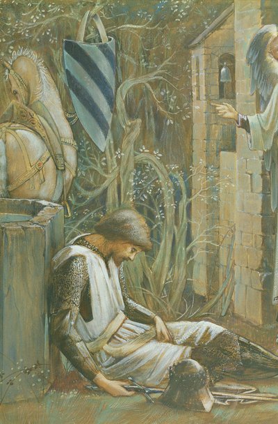 The Failure of Sir Lancelot (detail) by Edward Burne Jones